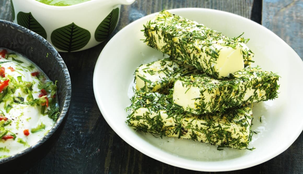 Dill- och citronsmör