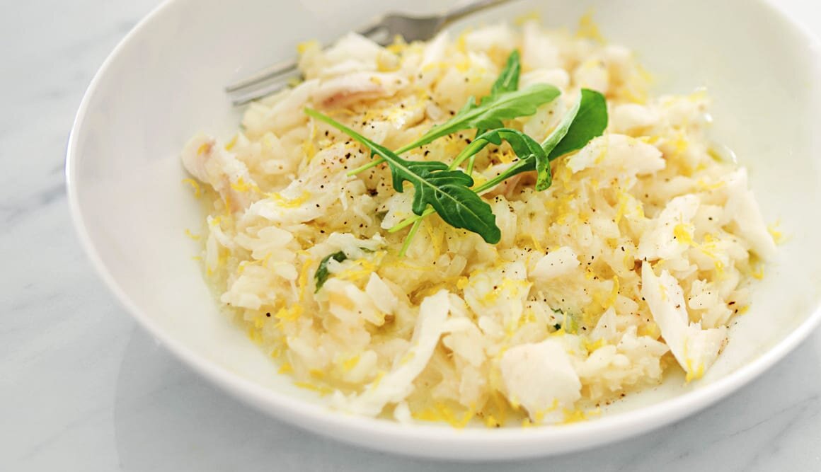 Citron- & torskrisotto
