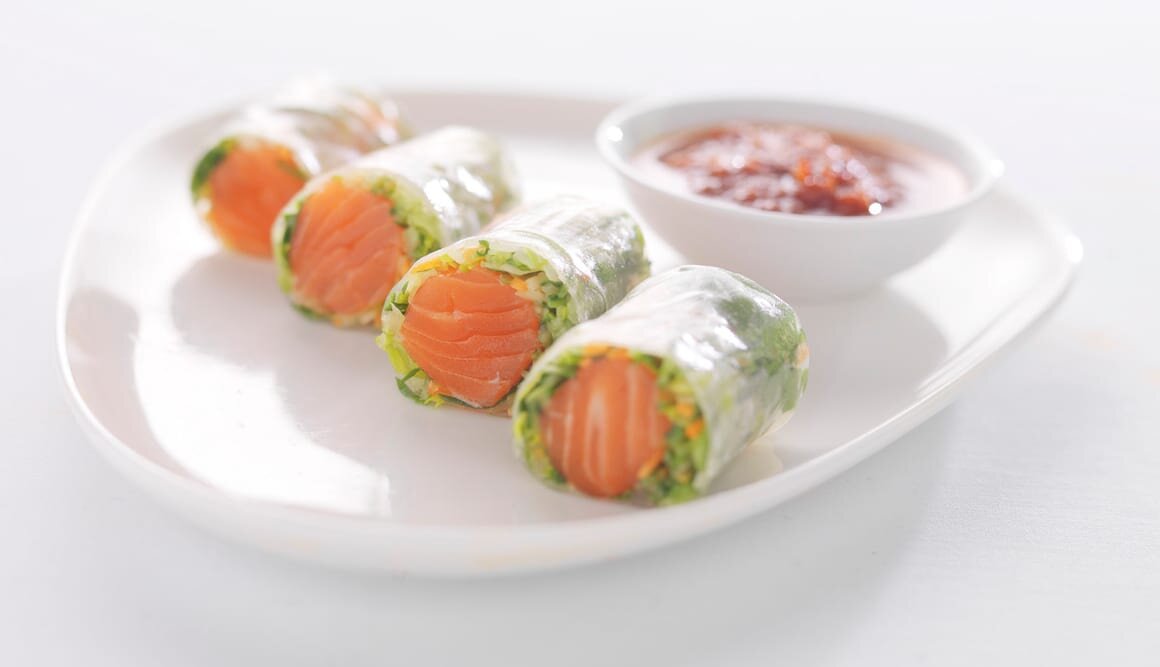 Vårrullar med fjordörret