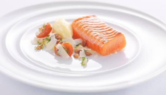 Norsk fjordörret med polenta