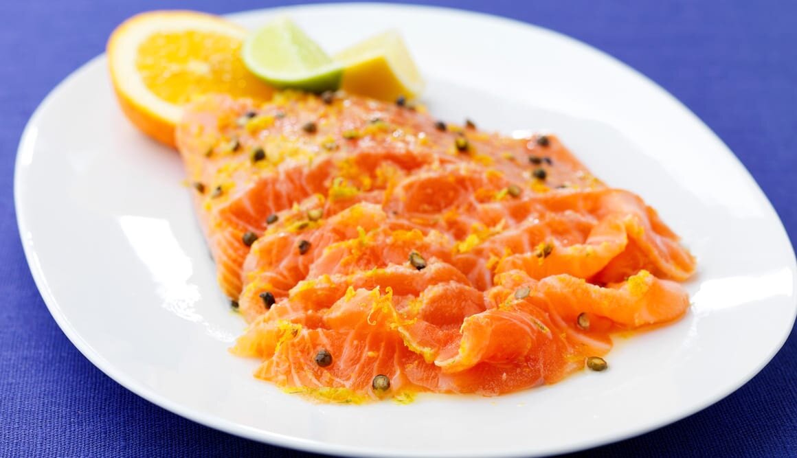 Citrusgravad lax
