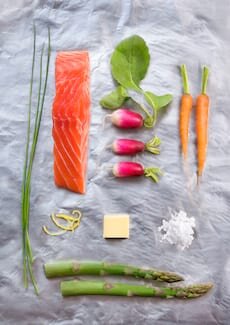 Lax i folie med primörer