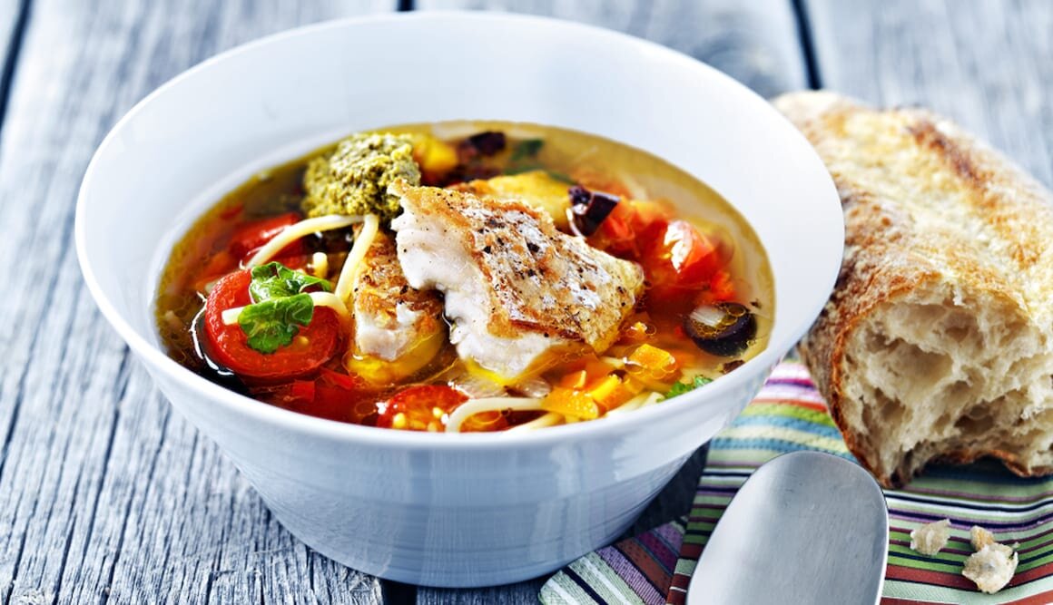 Fisksoppa minestrone