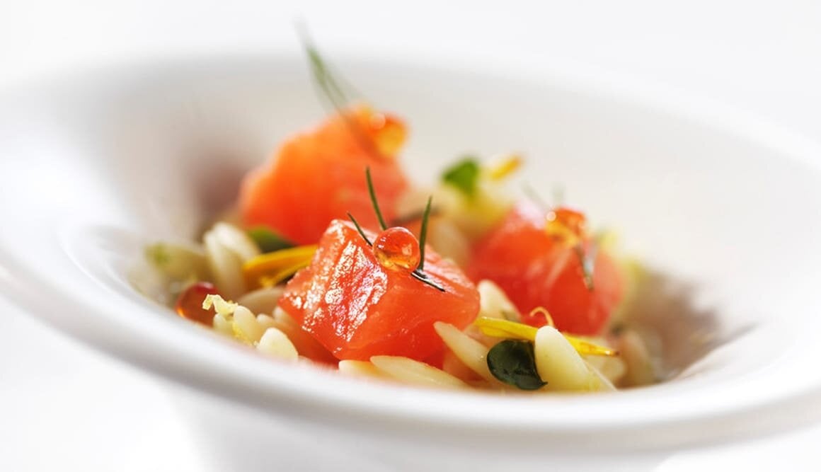 Norsk fjordörret med risoni