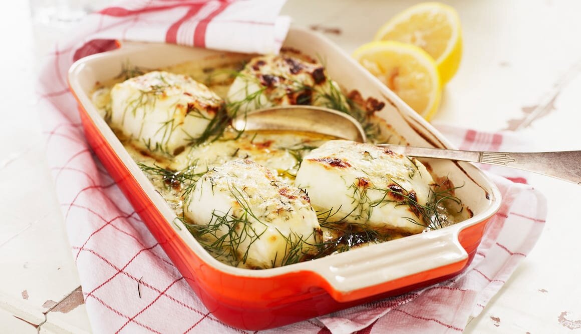 Dilltorsk med räkor