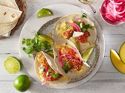 Taco med krispig torsk i airfryer