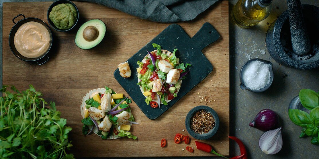 Tacos med norsk torsk