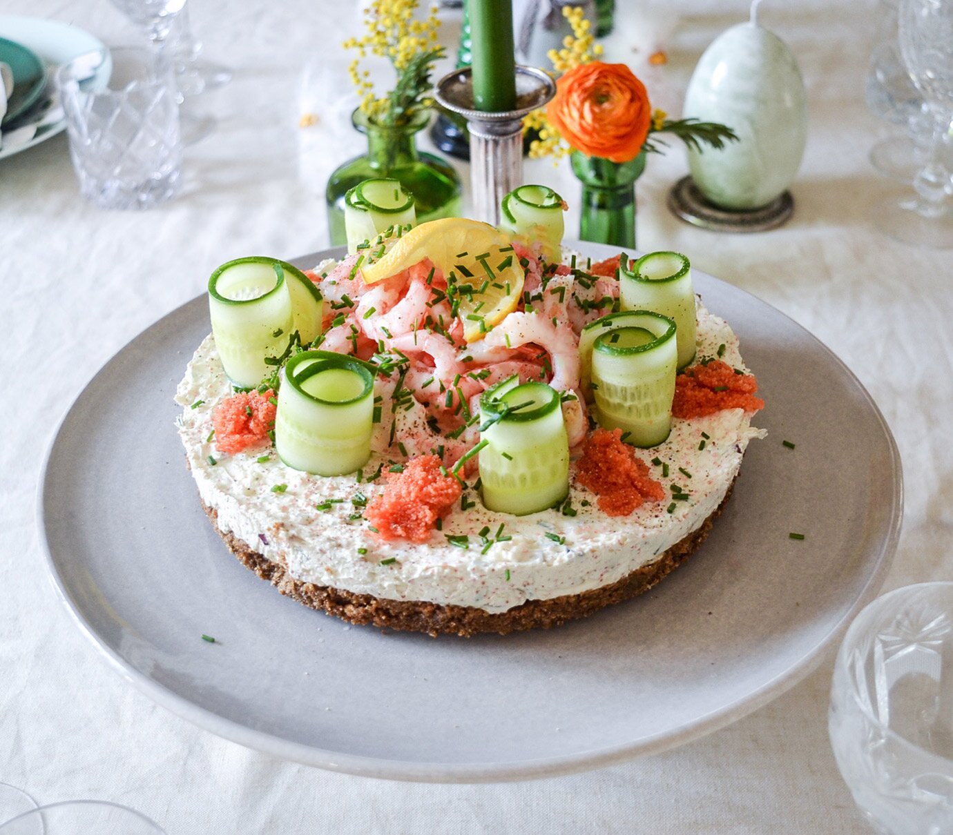 Räkcheesecake med norska räkor