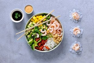 Poké Bowl med räkor