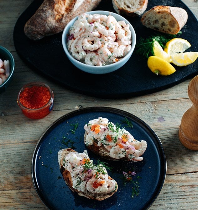 Toast Skagen med norska räkor