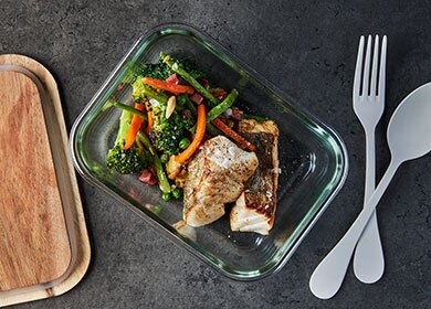 Norsk sej med grönsaker