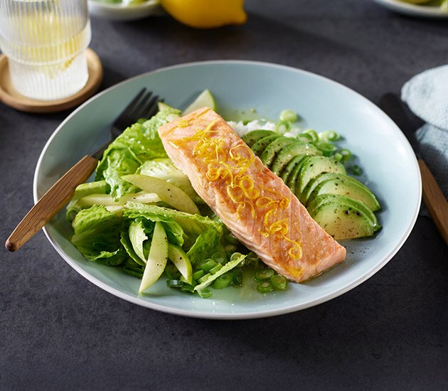 Ugnsbakad lax med citron