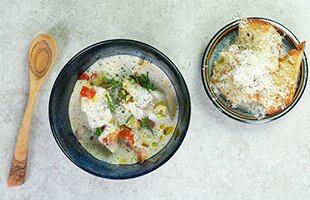 Fiskgryta med norsk sej och fänkål