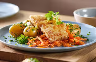 Panerad norsk sej med remouladsås