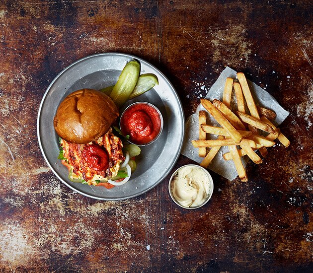 Up North BBQ lax-burger