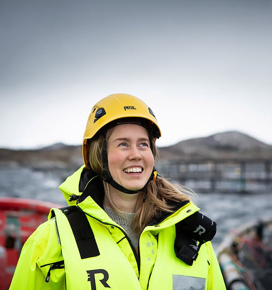 Sabine Fossmo vid havskasse