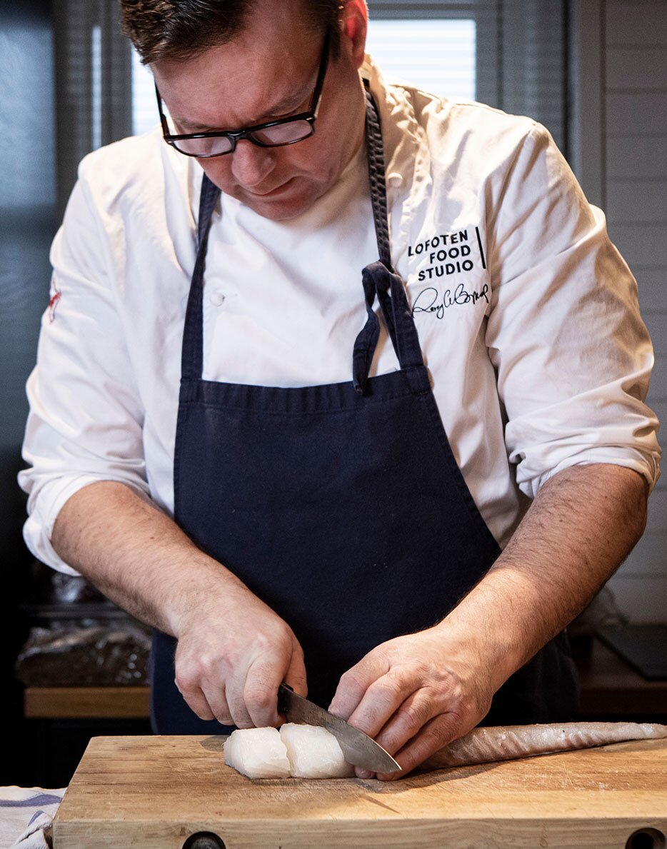 Roy Magne med Skrei i köket
